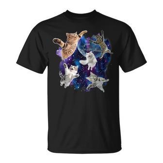 Cats In Space Kitten Cats Meme For Women T-Shirt | Mazezy