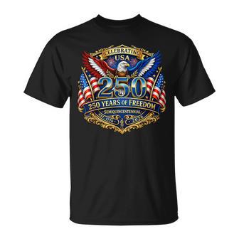 Celebrating Usa 250 Years Semiquincentennal 1776 4Th Of July T-Shirt - Thegiftio UK