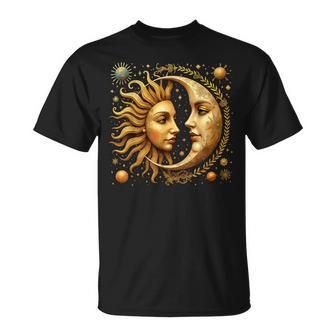 Celestial Moon And Sun Astrology T-Shirt | Seseable UK