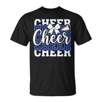 Cheer Cheerleading For Cheerleader Squad Girl Bff Blue T-Shirt | Mazezy