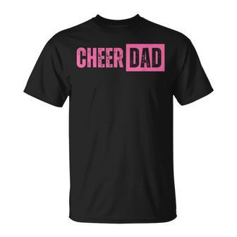Cheer Dad Pink Cheerleading T-Shirt - Monsterry
