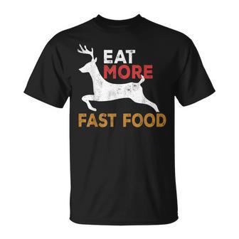 Chemise De Chasse Humoristique Eat More Fast Food T-Shirt - Cadeauxyz