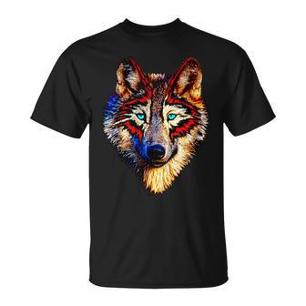 Chemise Pour Homme Et Motif Loup Indien T-Shirt - Cadeauxyz