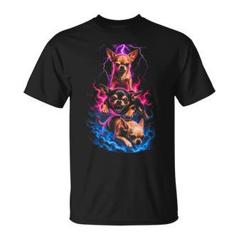 Chihuahua Rayo Fantasía Perro Arte Camiseta unisex - Regaloses
