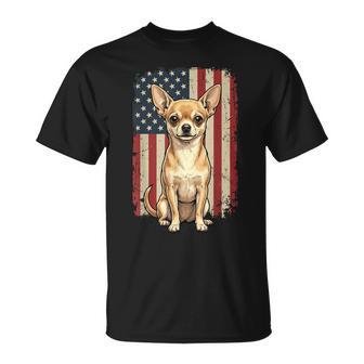 Chihuahua Usa Flag T-Shirt - Thegiftio UK