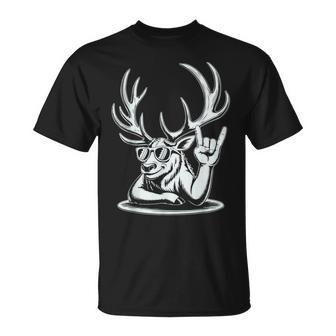 Ciervo Punk Rock Rocker Heavy Metal Camiseta unisex - Regaloses