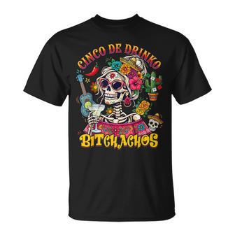 Cinco De Drinko Bitchachos Mexican Drinking Party T-Shirt | Seseable UK