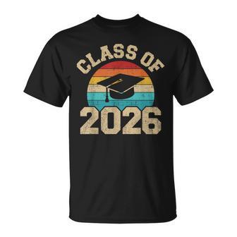Class Of 2026 Graduation Hat Retro T-Shirt - Thegiftio UK