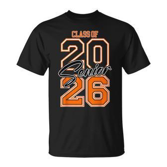 Class Of 2026 Senior 2026 Graduation Orange Vibes T-Shirt - Thegiftio