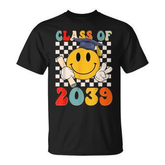 Class Of 2039 Grow With Me First Day Of School Graduation T-Shirt - Monsterry UK