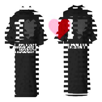 Cœur Rouge J'aime Thessalonique T-Shirt - Cadeauxyz