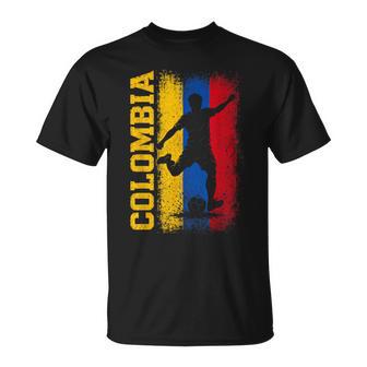 Colombia Soccer Vintage Flag For Colombian Football Boys T-Shirt - Thegiftio UK