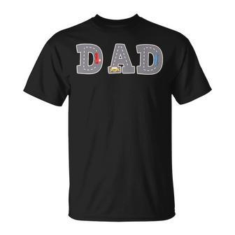 Cool Playmat Car Race Track On Back Dad Toddler Deux Côtés T-Shirt - Cadeauxyz