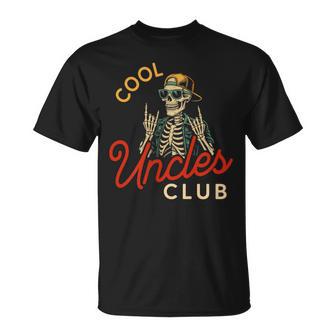 Cool Uncles Club Skeleton Retro Uncle Men T-Shirt - Monsterry