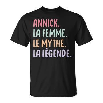 Copine Humour Cadeau Personnalisé Prénom Annick T-Shirt - Cadeauxyz