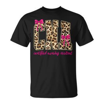 Coquette Cna Nurse Leopard Certified Nursing Assistant T-Shirt | Mazezy