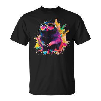 Costume Amusant De Taupe Multicolore T-Shirt - Cadeauxyz