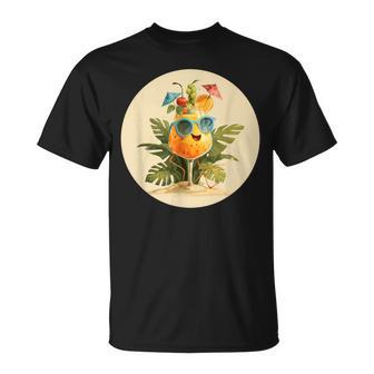 Costume De Cocktailouriant Pour Les Amateurs De Plage T-Shirt - Cadeauxyz