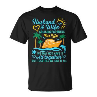 Couple Cruise Husband And Wife Cruising Partners For Life T-Shirt | Mazezy