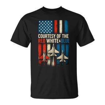 Courtesy Of The Red White And Blue Vintage America Us Flag T-Shirt | Seseable CA