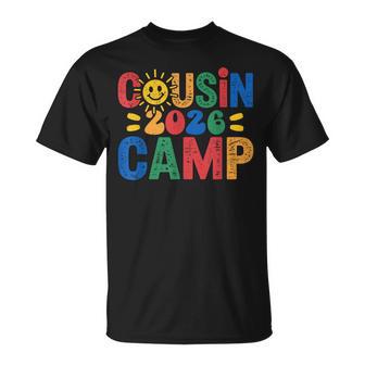 Cousin Camp 2026 Family Vacation Summer Camping Boys Kids T-Shirt - Monsterry