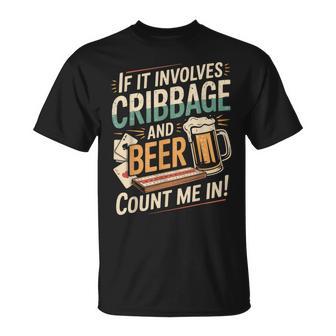 Cribbage And Beer Skunked Peg Card Game Board Game Cribbage T-Shirt - Monsterry
