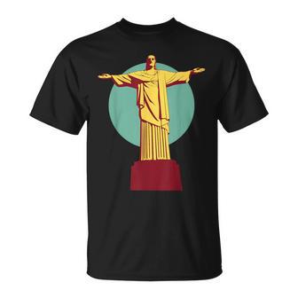 Cristo Redentor Brasil Río Recuerdo Cristo Brasileño Camiseta unisex - Regaloses