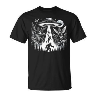 Cryptid Monsters ビッグフット Mothman Dogman Moon Cryptozoology Tシャツ - Kawaiitshirt