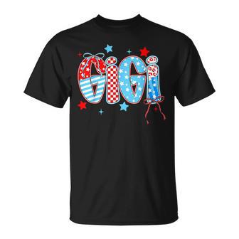 Cute 4Th Of July Gigi Checkered Memorial Day T-Shirt - Thegiftio UK