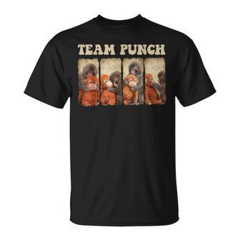 Cute Baby Monkey Punch Team Viral Friend Animal Lover T-Shirt - Thegiftio