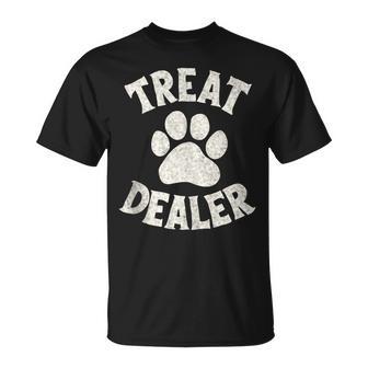 Cute Dog Saying Treat Dealer T-Shirt - Thegiftio UK