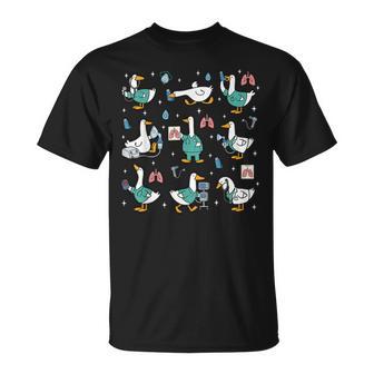 Cute Silly Goose Respiratory Therapist Medical Humor T-Shirt - Thegiftio UK