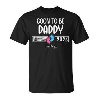 Dad Est 2026Oon To Be Daddy 2026 Loading Promoted To Daddy Tシャツ - Kawaiitshirt