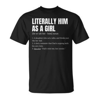 My Dad Gets Mad At Me Joke Daddy Daughter Humor Definition T-Shirt - Thegiftio