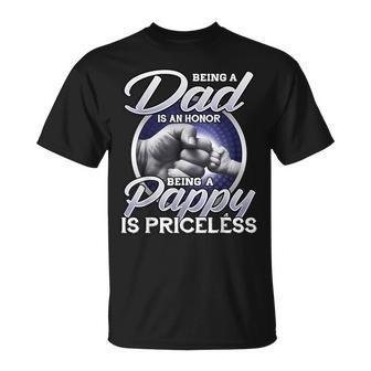 Being A Dad An Honor Being A Pappy Is Priceless Father's Day T-Shirt - Thegiftio UK