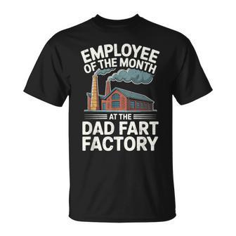 Dad Joke Employee Of The Month At The Dad Fart Factory T-Shirt - Thegiftio UK