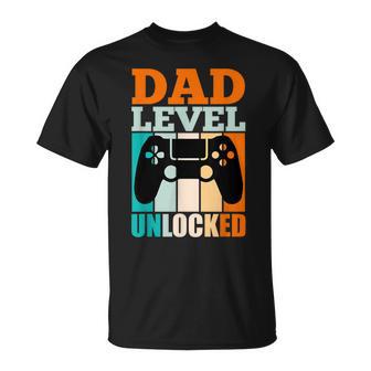 Dad Level Hatater 2026 Gaming-Vater Freigeschaltet T-Shirt - Seseable