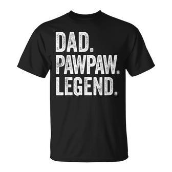 Dad Pawpaw Legend Vintage Distressed Bold Pawpaw Graphic T-Shirt | Seseable UK