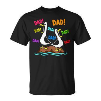 Dad Seagull Daddy Seagulls Fathers Day Humor T-Shirt - Thegiftio UK