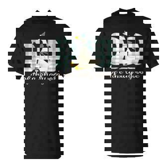 Dad Of The Silly Goose Birthday Party Matching Family T-Shirt - Monsterry