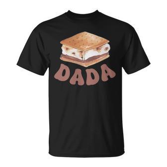 Dada S'more First Birthday Camping To Be One 1St Family T-Shirt - Thegiftio UK