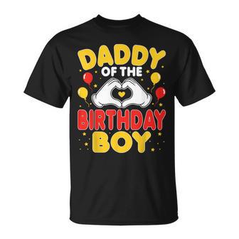 Daddy Of The Birthday Boy Birthday Party Dad T-Shirt | Seseable UK