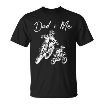 Daddy And Me Riding Father Motorcycle Friends Son Daughter T-Shirt | Seseable UK