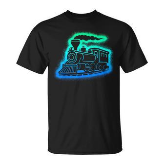 Dampflok Modelleisenbahn Kinder Jungen Herren Eisenbahn T-Shirt - Seseable