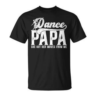 Dance Papa Of A Dancer Papa Grandpa Proud Dancing Papa T-Shirt - Thegiftio UK