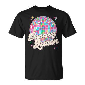 Dancing Queen Girl Vintage Dancing 70S 80S Disco Ball T-Shirt - Thegiftio UK