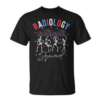Dancing Skeleton Radiology X-Ray Tech Patriotic 4Th Of July T-Shirt - Monsterry