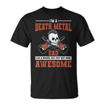 Death Metal Dad Headbanger Metalhead Father's Day T-Shirt - Thegiftio UK