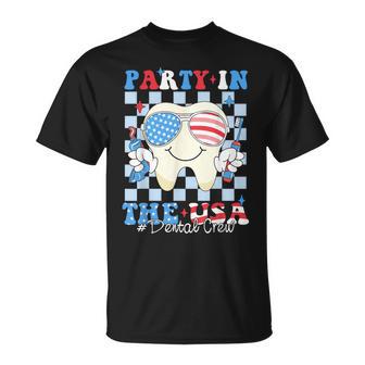 Dental Crew Patriotic Dentist 4Th Of July Party In The Usa T-Shirt - Thegiftio UK