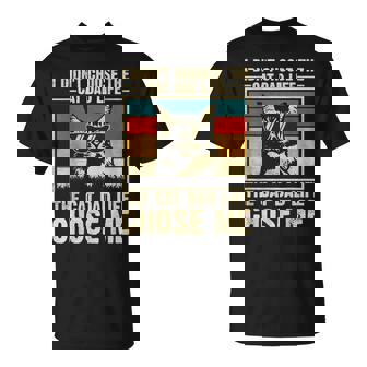 I Didn't Choose The Cat Dad Life The Cat Life Chose Me T-Shirt | Seseable UK